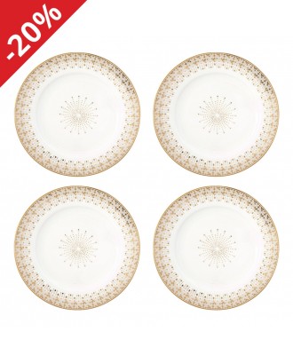 Set 4 farfurii pentru desert, 19 cm, Festive - SIMONA'S COOKSHOP